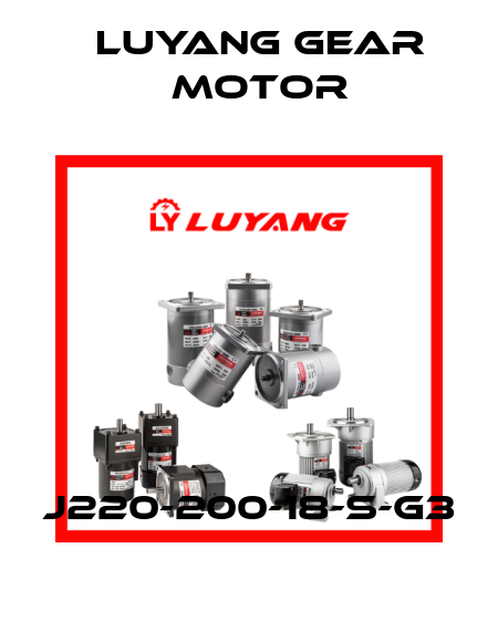 J220-200-18-S-G3 Luyang Gear Motor