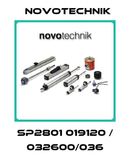SP2801 019120 / 032600/036 Novotechnik