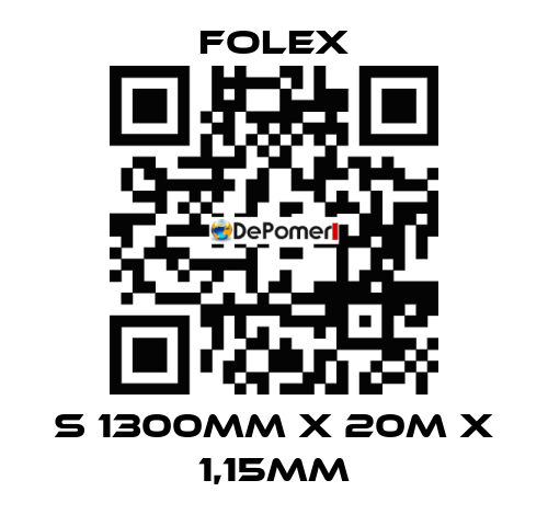 S 1300mm x 20m x 1,15mm Folex