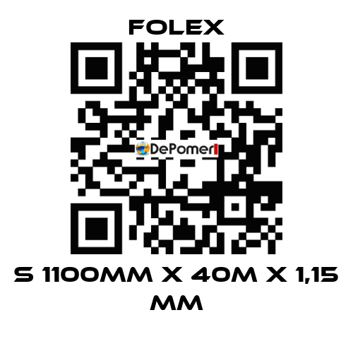 S 1100mm x 40m x 1,15 mm Folex