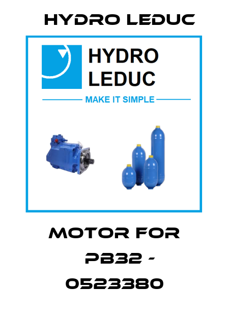 motor for 	PB32 - 0523380 Hydro Leduc
