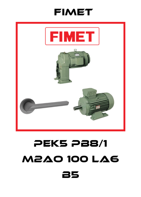 PEK5 PB8/1 M2AO 100 LA6 B5 Fimet