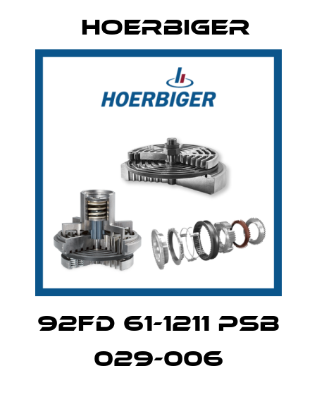 92FD 61-1211 PSB 029-006 Hoerbiger