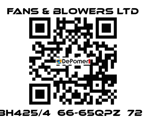 BH425/4  66-65QPZ  72㎏ Fans & Blowers Ltd