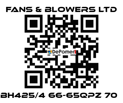 BH425/4 66-65QPZ 70㎏ Fans & Blowers Ltd