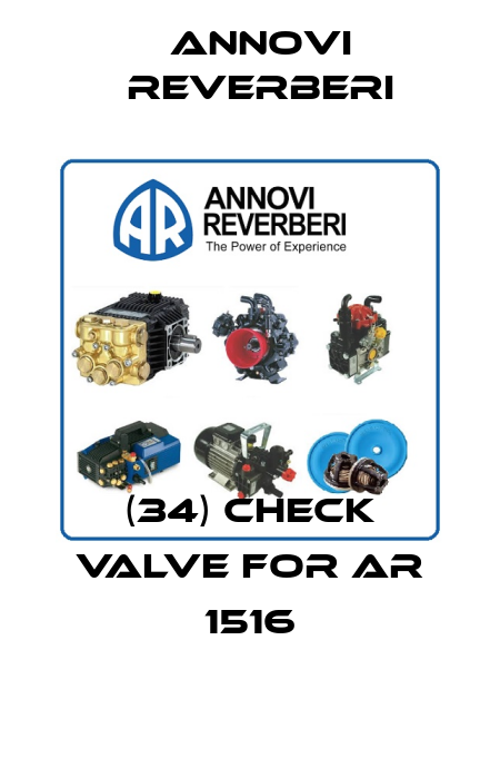 (34) check valve for AR 1516 Annovi Reverberi
