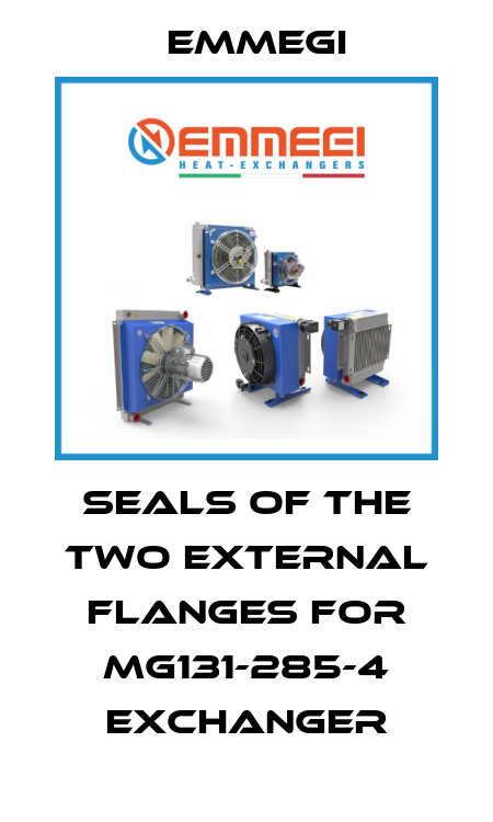 seals of the two external flanges for MG131-285-4 exchanger Emmegi