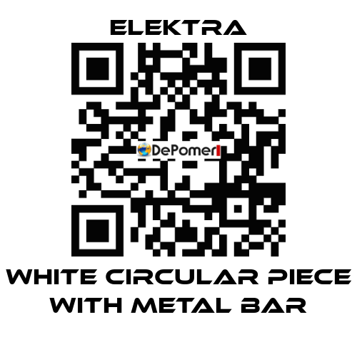 WHITE CIRCULAR PIECE WITH METAL BAR ELEKTRA