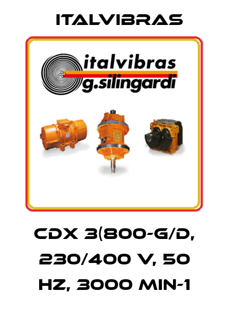 CDX 3(800-G/D, 230/400 V, 50 Hz, 3000 min-1 Italvibras