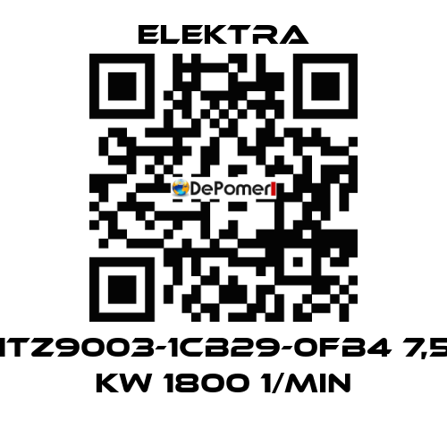 1TZ9003-1CB29-0FB4 7,5 kW 1800 1/min ELEKTRA