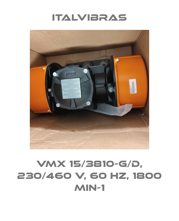 VMX 15/3810-G/D, 230/460 V, 60 Hz, 1800 min-1 Italvibras