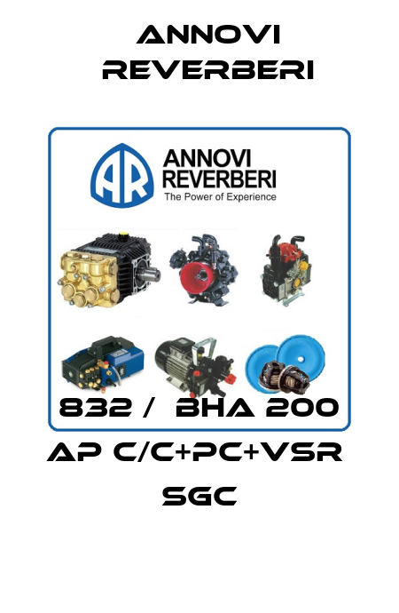 832 /  BHA 200 AP C/C+PC+VSR   SGC Annovi Reverberi