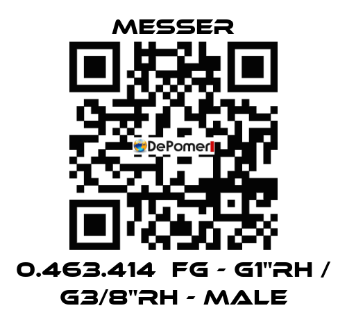 0.463.414  FG - G1"RH / G3/8"RH - Male Messer