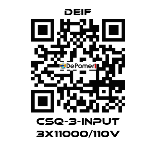CSQ-3-INPUT 3X11000/110V Deif