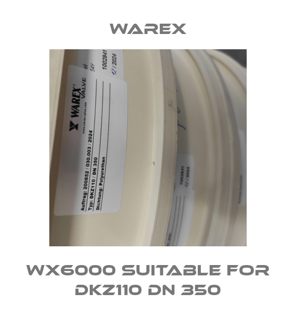 WX6000 suitable for DKZ110 DN 350 Warex