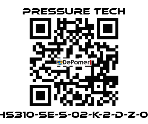 XHS310-SE-S-02-K-2-D-Z-015 Pressure Tech
