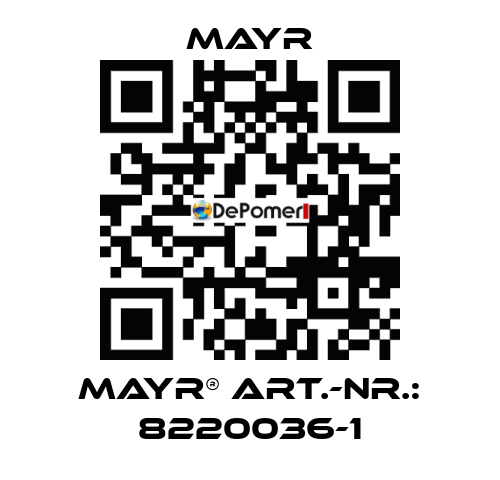 mayr® Art.-Nr.: 8220036-1 Mayr