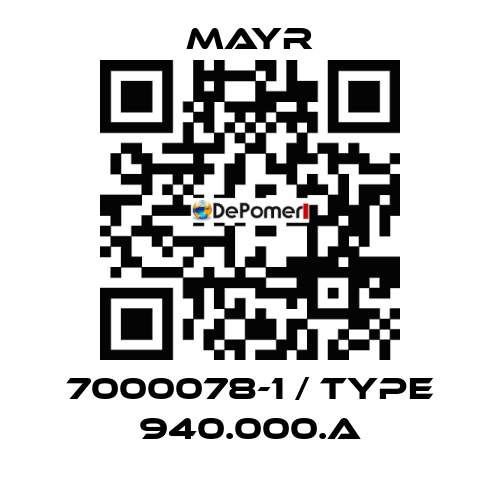 7000078-1 / Type 940.000.A Mayr