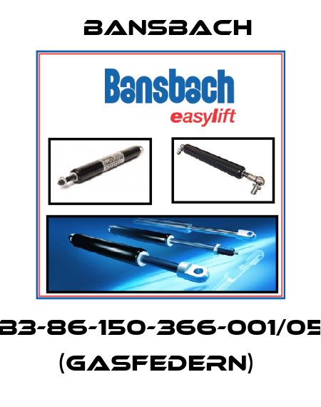 B3B3-86-150-366-001/050N  (Gasfedern)  Bansbach