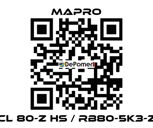 CL 80-Z HS / RB80-5K3-Z Mapro
