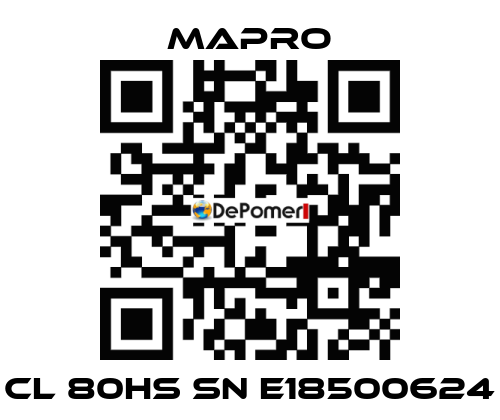 CL 80HS SN E18500624 Mapro
