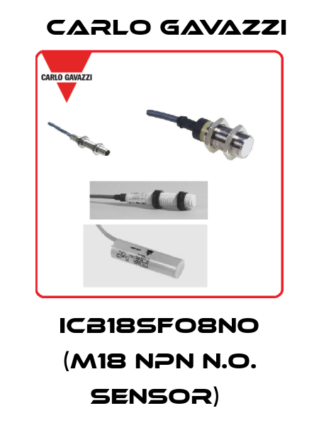 ICB18SFO8NO (M18 NPN N.O. Sensor)  Carlo Gavazzi