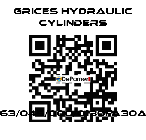 CH0063/045/000/0130FA30AIX3/S Grices Hydraulic Cylinders