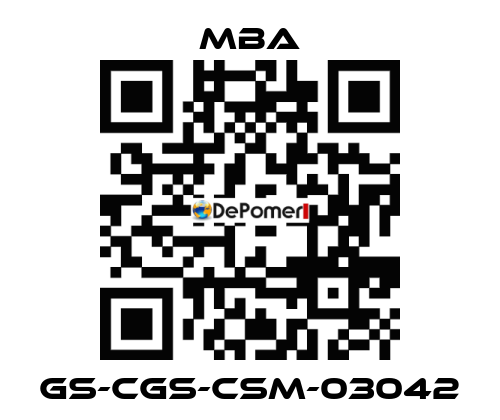 GS-CGS-CSM-03042 MBA