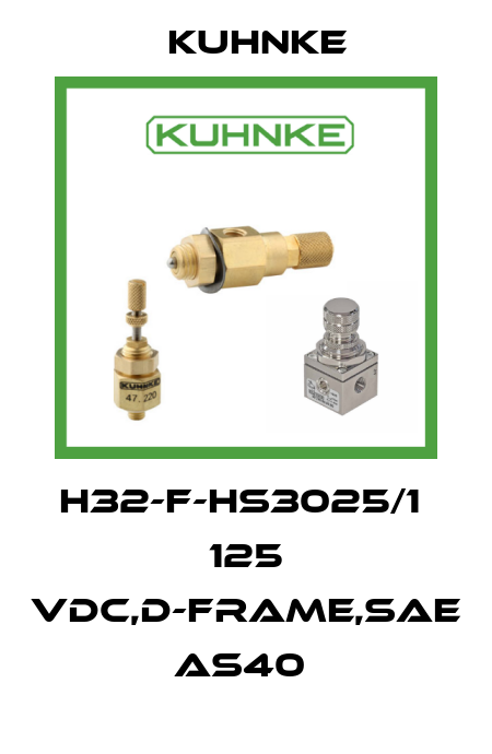 H32-F-HS3025/1  125 VDC,D-FRAME,SAE AS40  Kuhnke