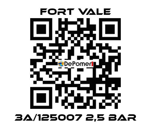 3A/125007 2,5 bar Fort Vale