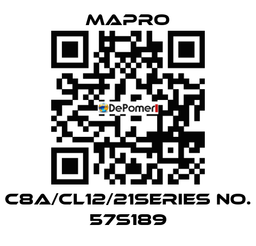 C8A/CL12/21Series no. 57S189 Mapro
