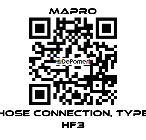 Hose connection, type HF3 Mapro