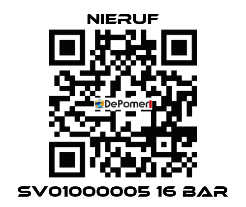 SV01000005 16 bar NIERUF