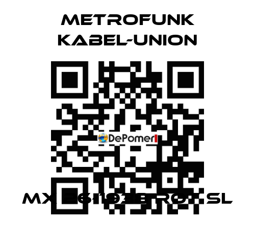 MX 26-1938 ROT SL METROFUNK KABEL-UNION