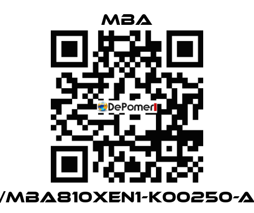 1213340/MBA810XEN1-K00250-A-XXXXX MBA