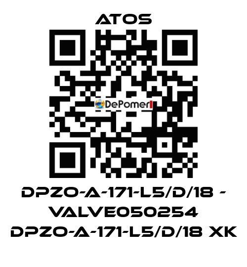 DPZO-A-171-L5/D/18 - VALVE050254 DPZO-A-171-L5/D/18 XK Atos