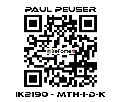 IK2190 - MTH-I-D-K PAUL PEUSER