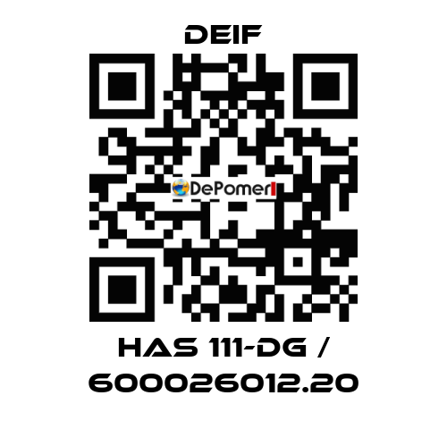 HAS 111-DG / 600026012.20 Deif