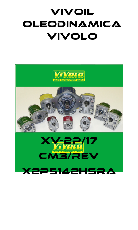 XV-2P/17 cm3/rev X2P5142HSRA Vivoil Oleodinamica Vivolo