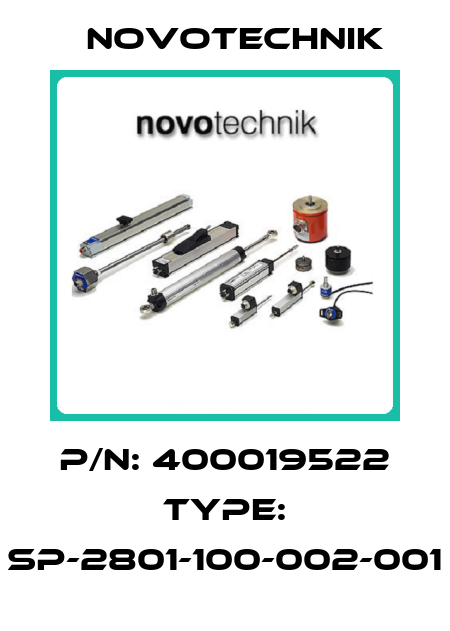P/N: 400019522 Type: SP-2801-100-002-001 Novotechnik