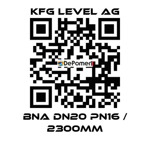 BNA DN20 PN16 / 2300mm KFG Level AG