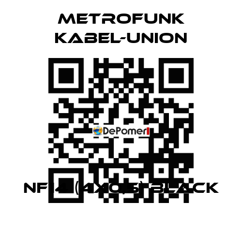 NF14 (4x0,5) Black METROFUNK KABEL-UNION