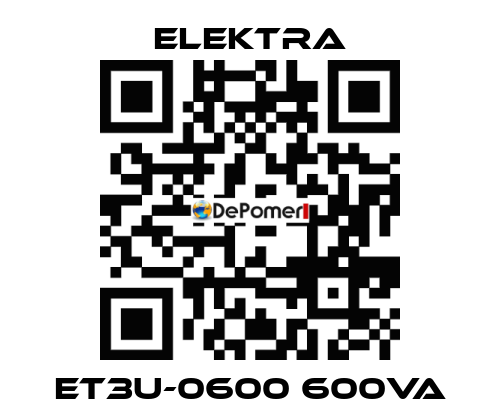 ET3U-0600 600VA ELEKTRA