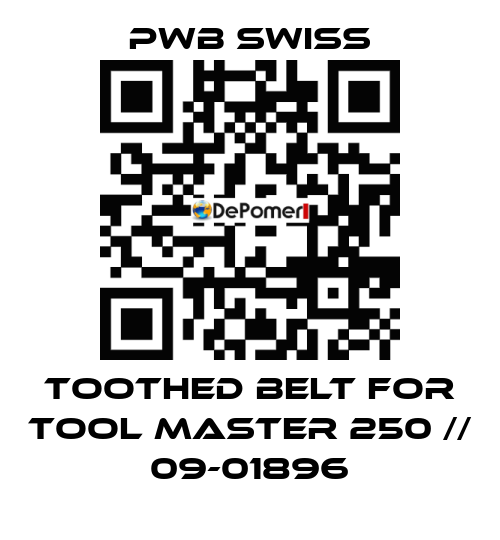 toothed belt for Tool Master 250 // 09-01896 PWB Swiss