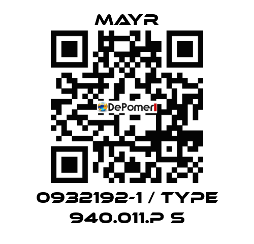 0932192-1 / Type 940.011.P S Mayr