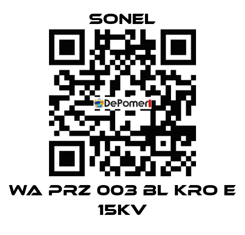 WA PRZ 003 BL KRO E 15KV Sonel