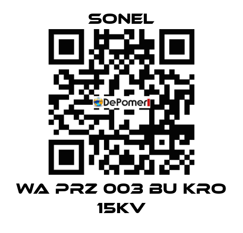 WA PRZ 003 BU KRO 15KV Sonel