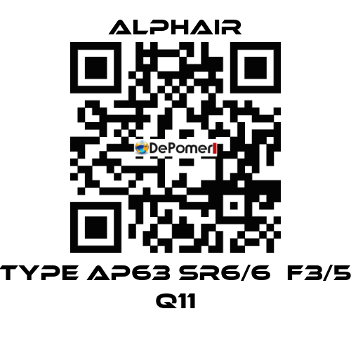 Type AP63 SR6/6  F3/5 Q11 Alphair