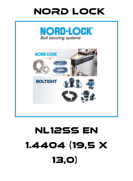 NL12SS EN 1.4404 (19,5 x 13,0)  Nord Lock