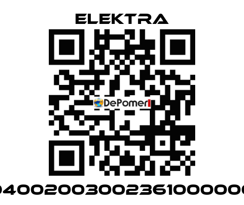 04002003002361000000 ELEKTRA